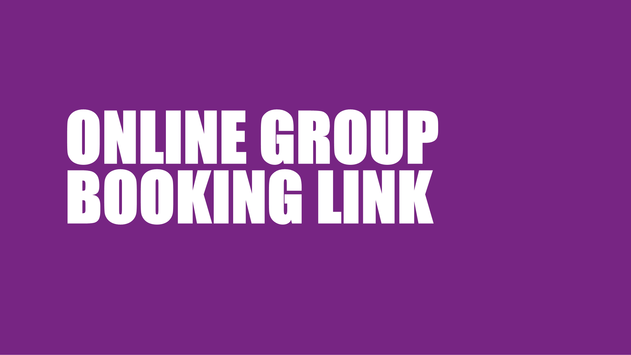 Online Group Booking Links